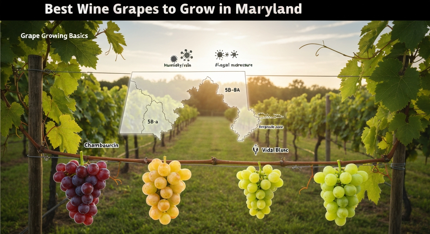 Best wine grapes to grow in Maryland: Varieties, tips